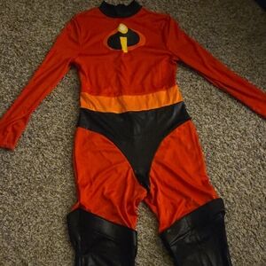 Mrs Incredible Superhero Costume - Red and Black